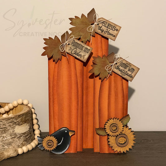 Country pumpkins/Handmade Nova Scotia/ Hand Painted Nova Scotia