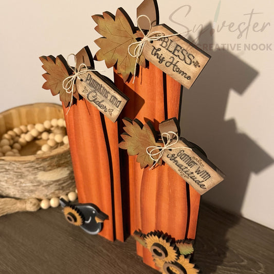 Country pumpkins/Handmade Nova Scotia/ Hand Painted Nova Scotia