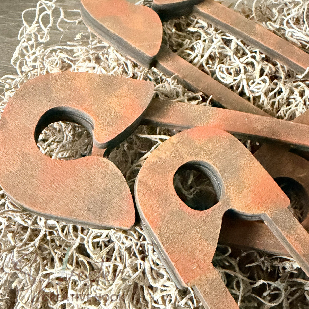 Large Wooden Buttons/Rustic Wooden Safety Pins/ Buttons and Pins Only/ Nova Scotia Made/ Nova Scotia Hand Painted