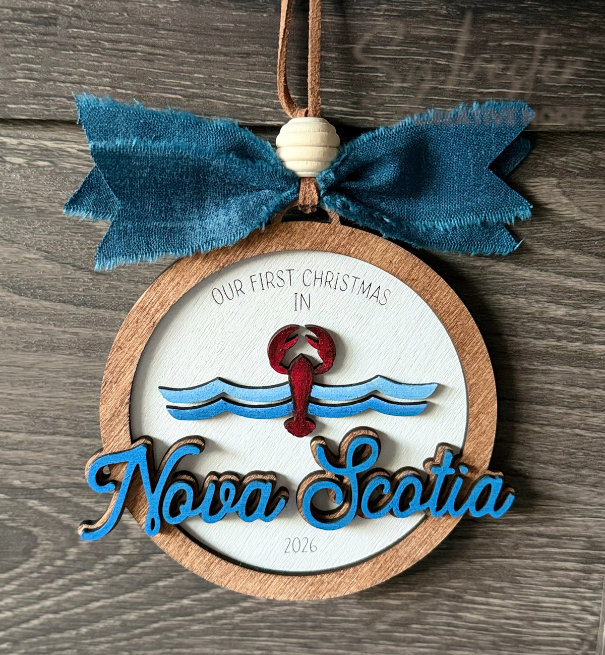Nova Scotia Ornament/Nova Scotia Hand Painted/ Nova Scotia made