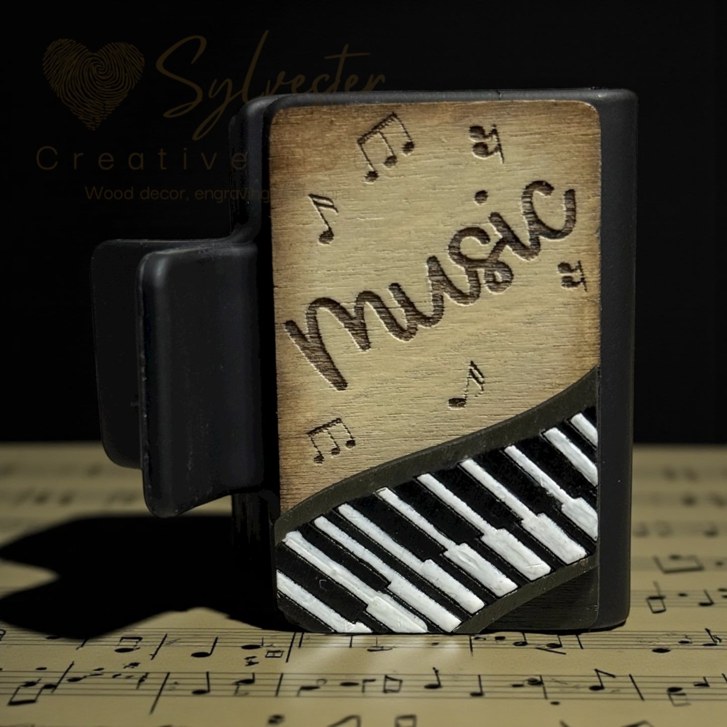 Hand Painted 2 inch Hair Claw Clips