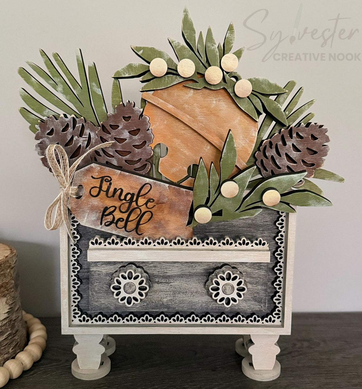 Interchangeable Vintage Lace Box (inserts are interchangeable with the vintage box!)/ Nova Scotia Made