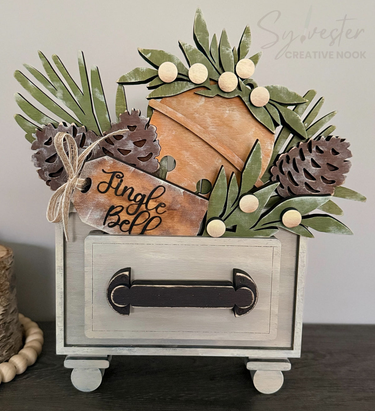 Interchangeable Vintage Box (Greenery Not Included) inserts are interchangeable with the vintage lace box! /Nova Scotia Made
