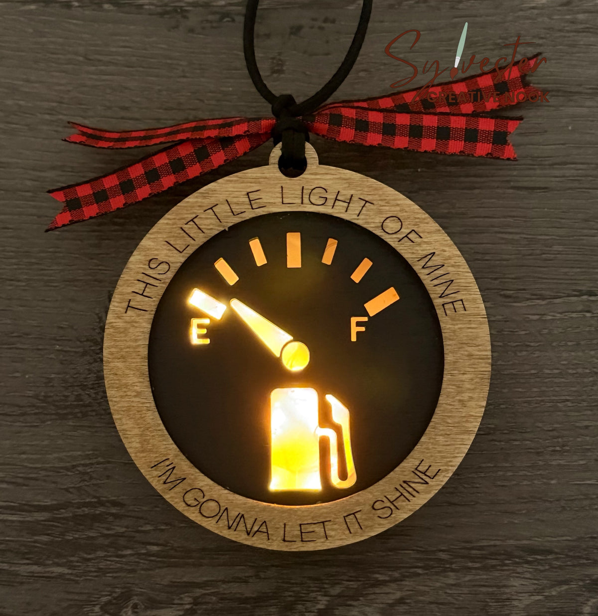 This Little Light of Mine LED Ornament/ Nova Scotia Made/ Nova Scotia Hand Painted