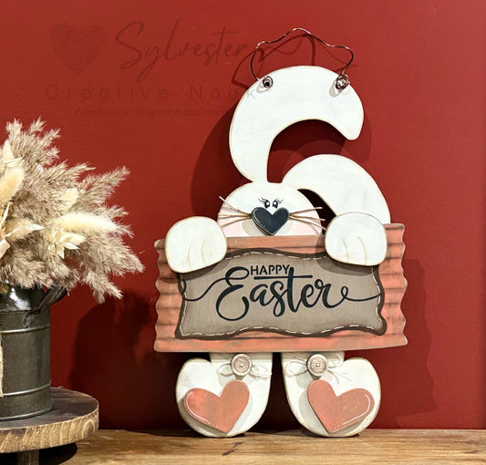 Happy Easter Bunny Shelf Leaner