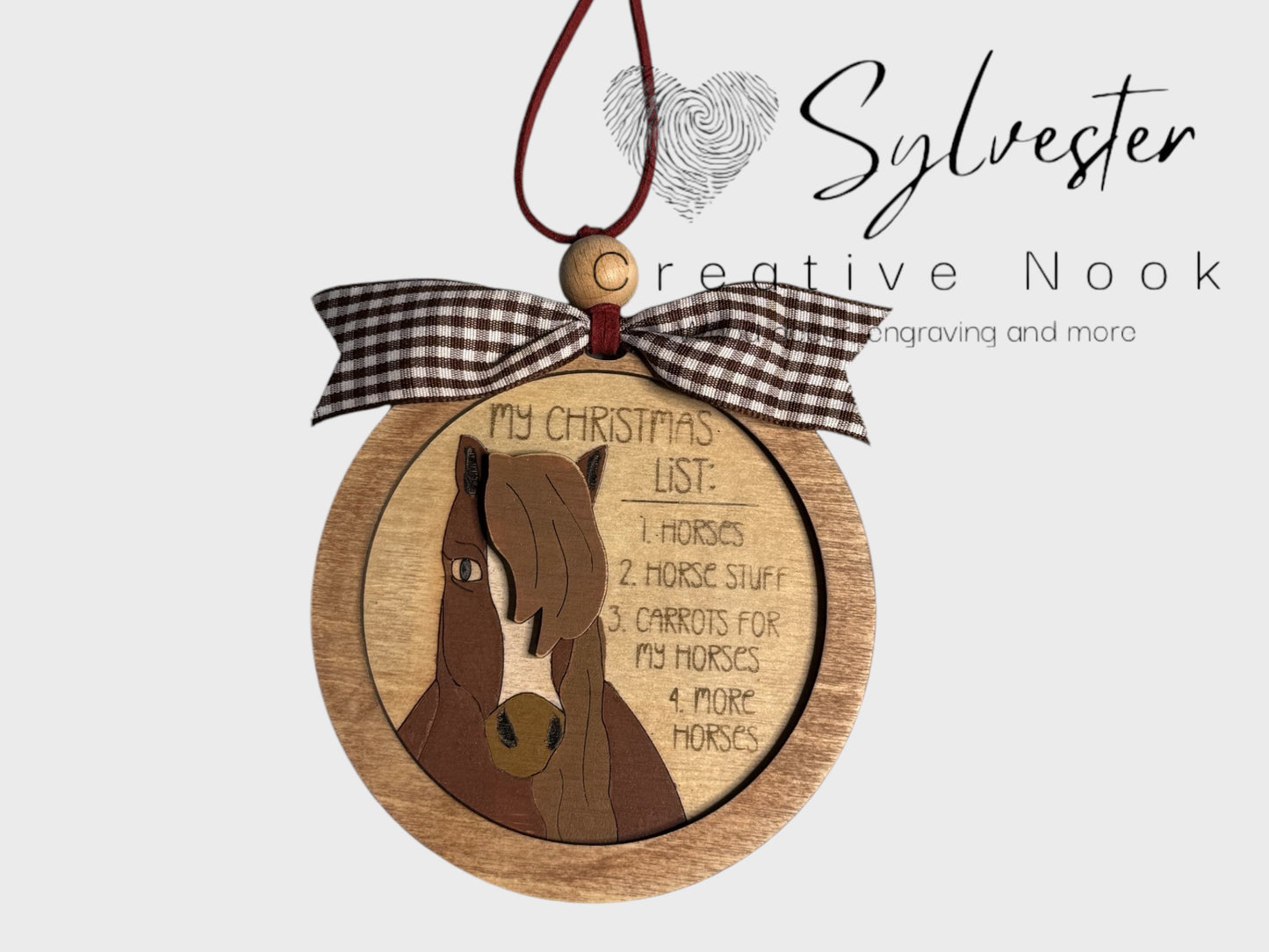 My Christmas List Horse