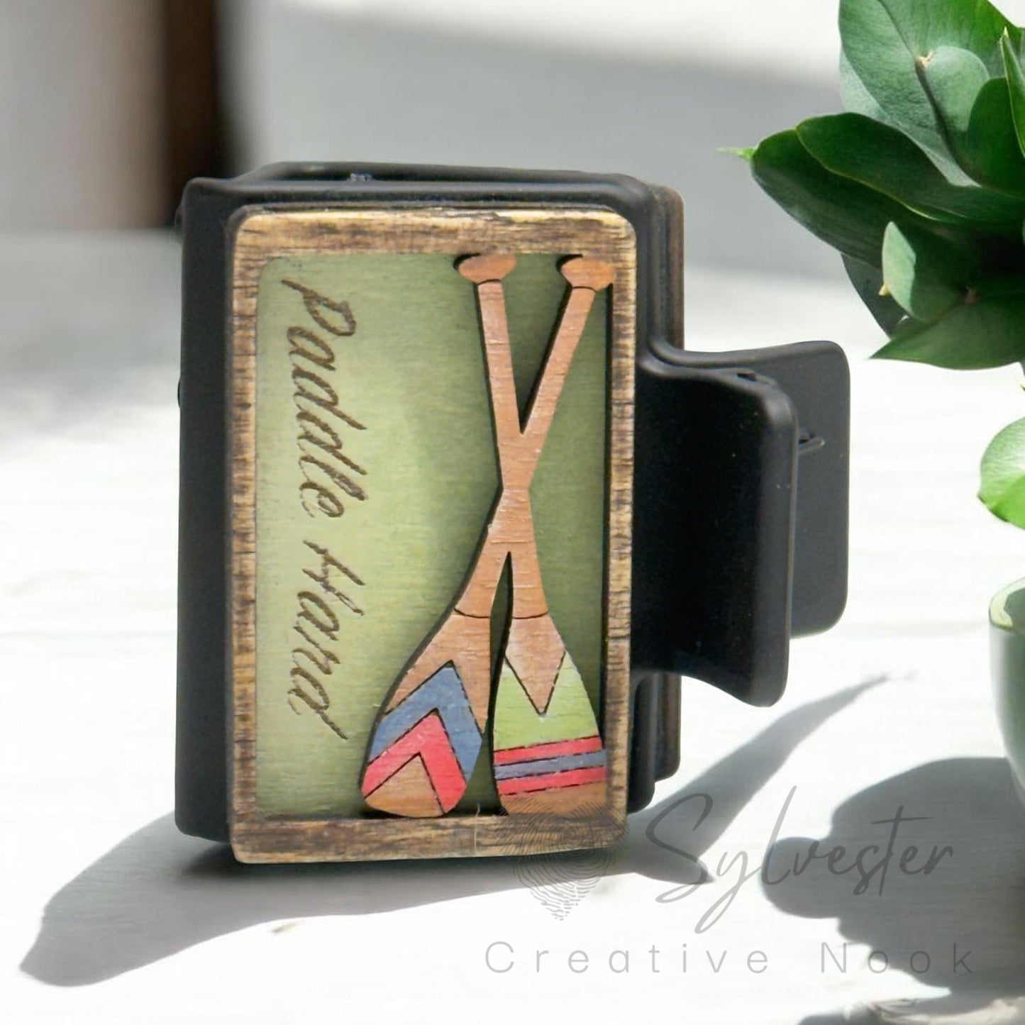 Hand Painted 2 inch Hair Claw Clips