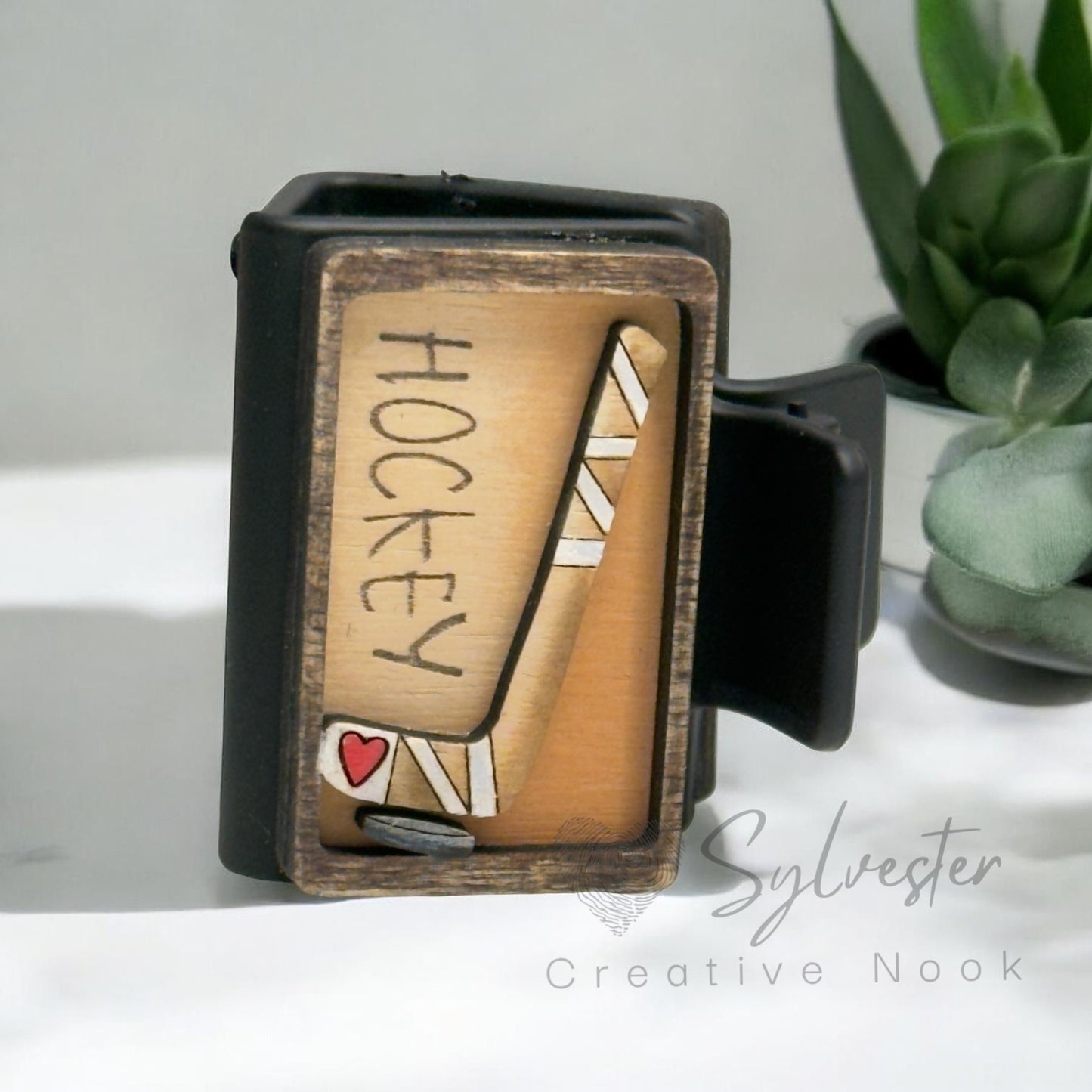 Hand Painted 2 inch Hair Claw Clips
