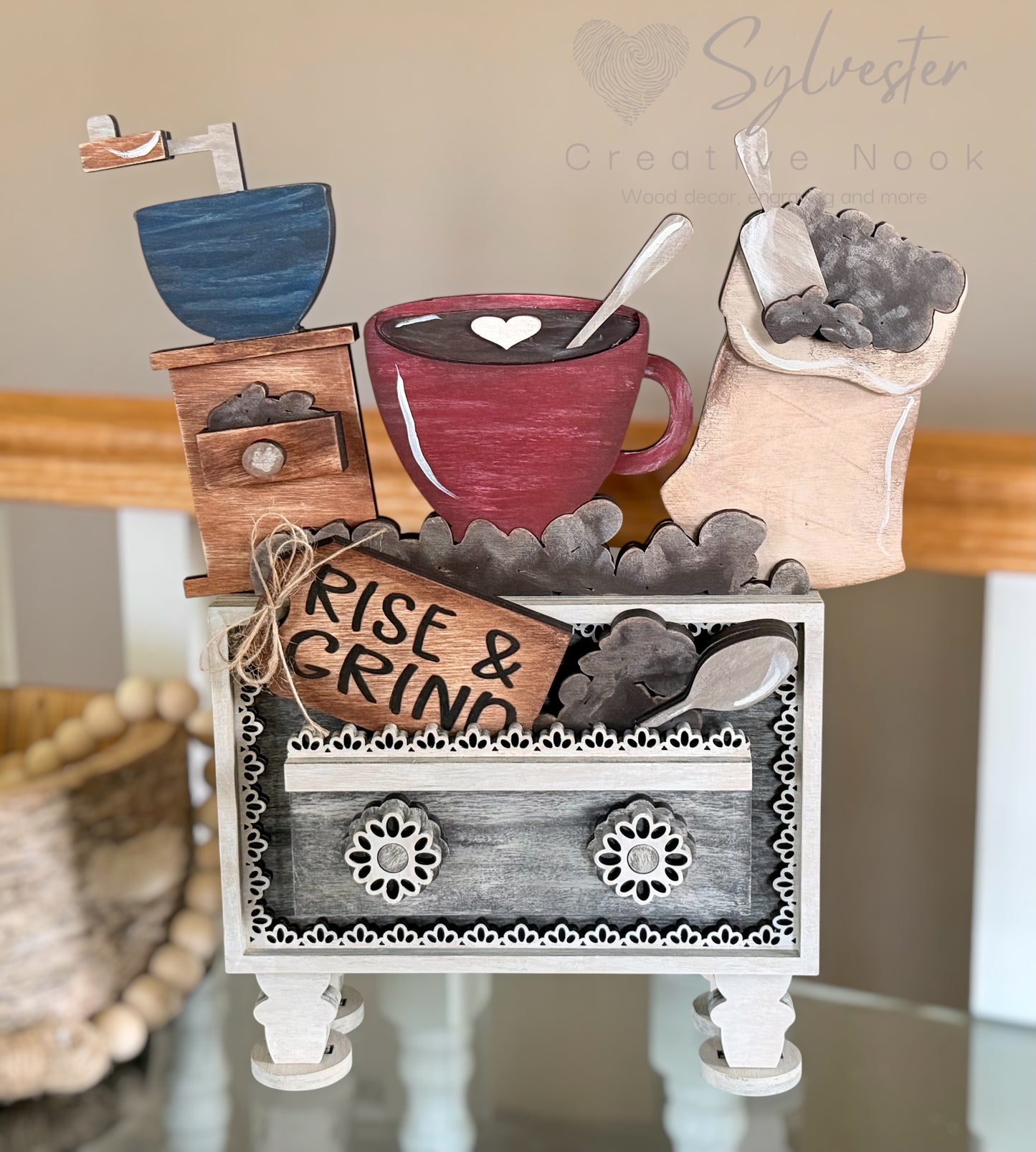 Interchangeable Vintage Lace Box (greenery not included) inserts are interchangeable with the vintage box!