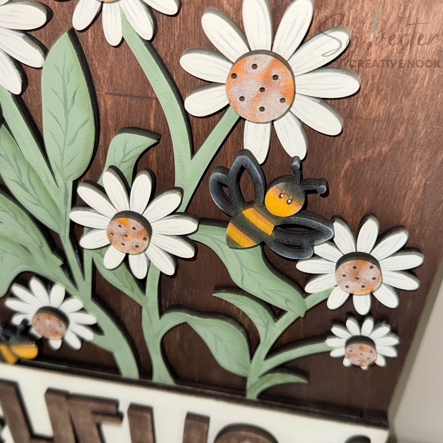 Large Hand painted Interchangeable Tag Sign