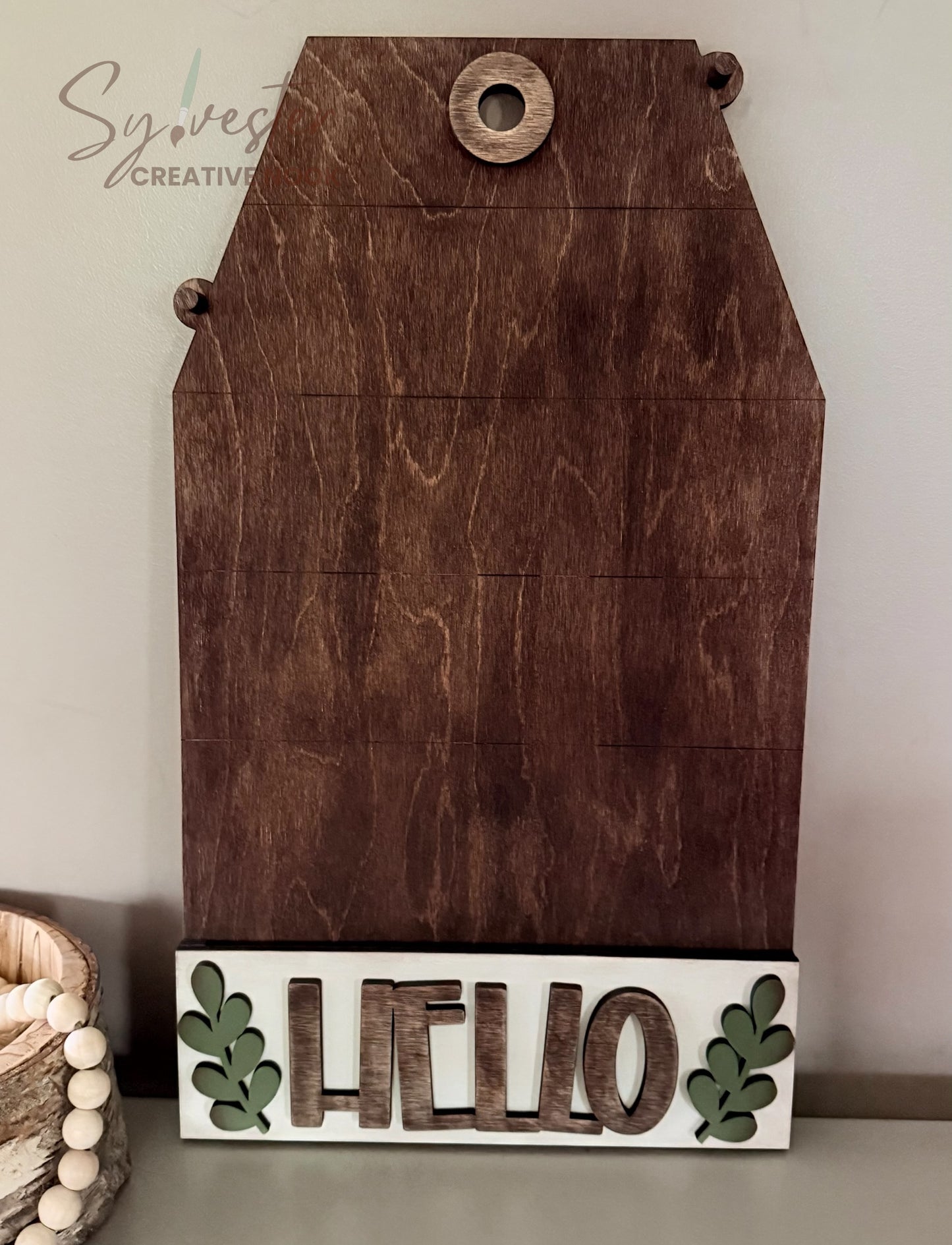 Large Hand painted Interchangeable Tag Sign