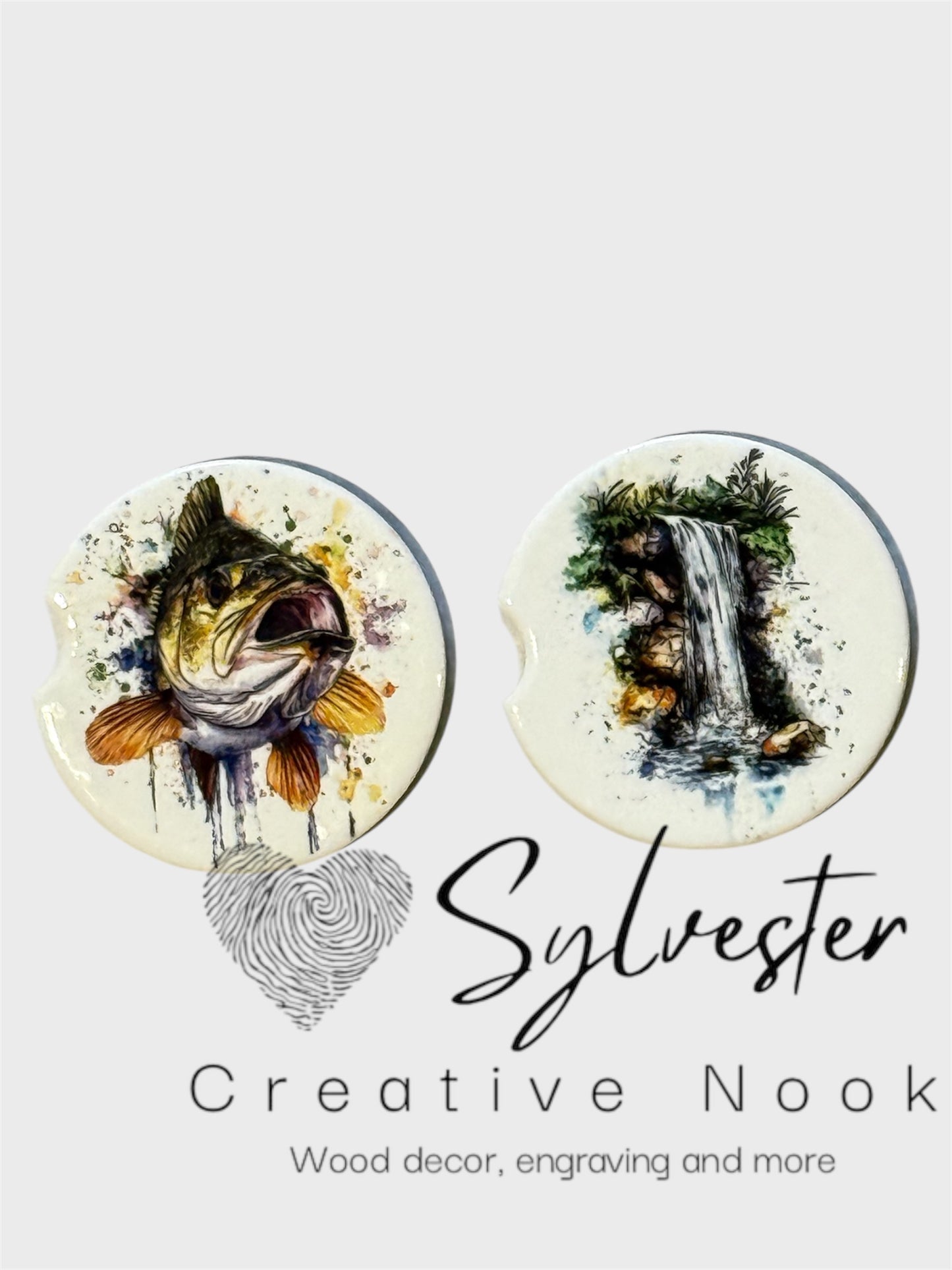 Ceramic Car Coaster Set