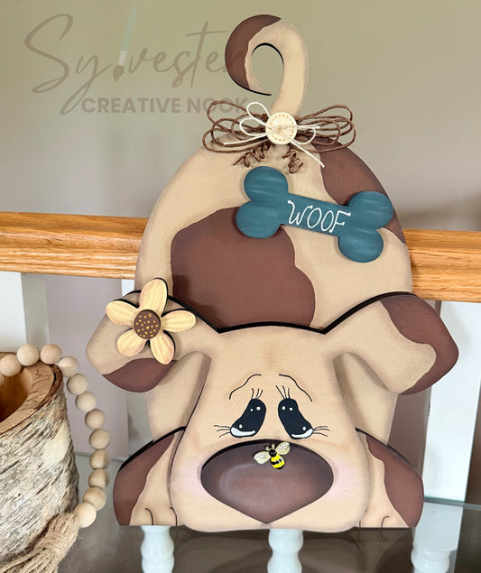 Dog Shelf Sitter Featuring a Little Bee