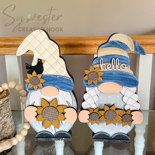 Gnome interchangeable shelf sitter pair