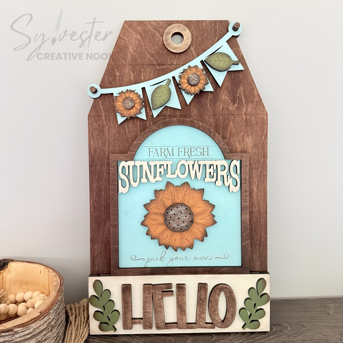 Large Hand painted Interchangeable Tag Sign
