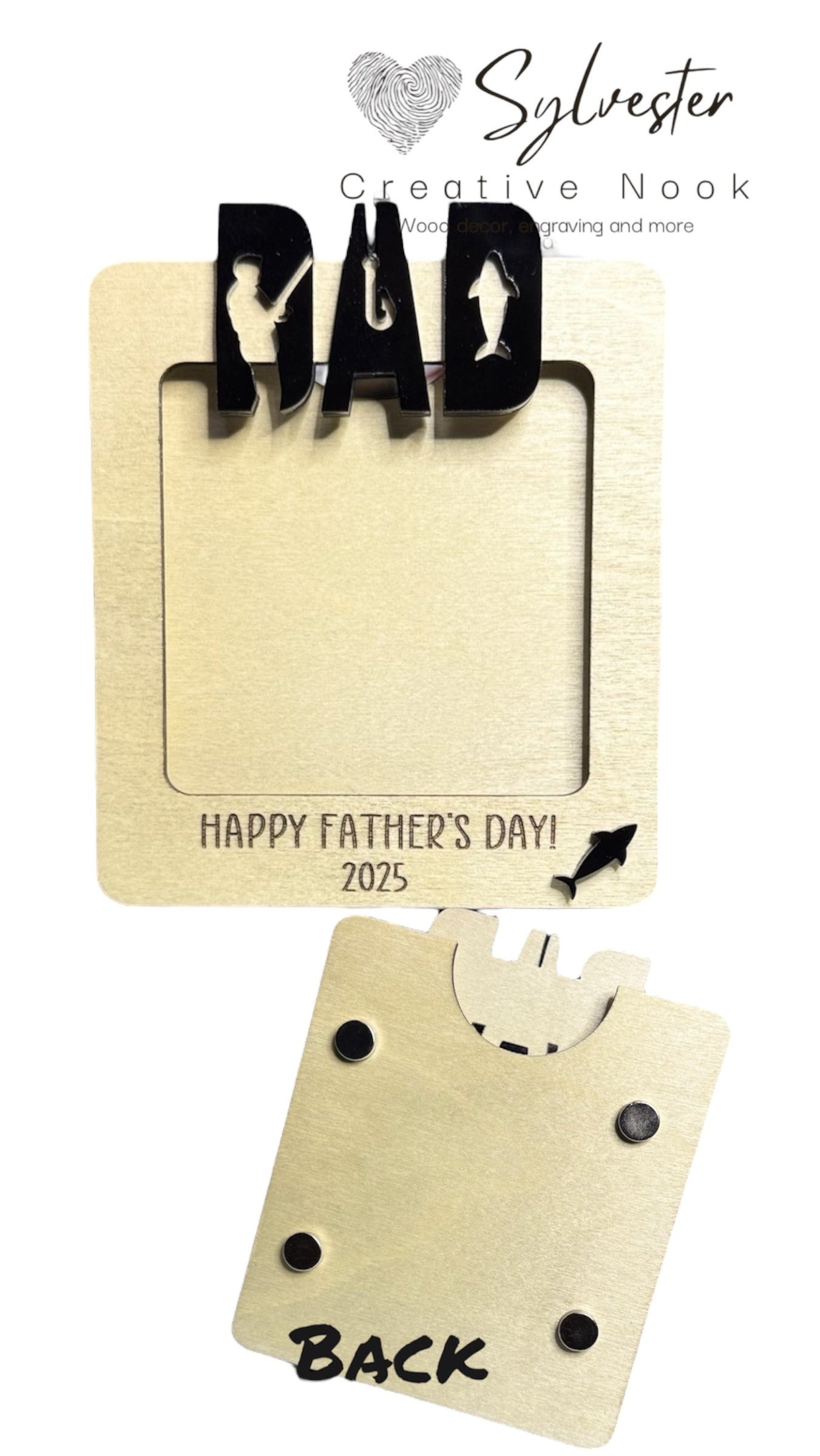 Fathers Day Picture Frame Magnet