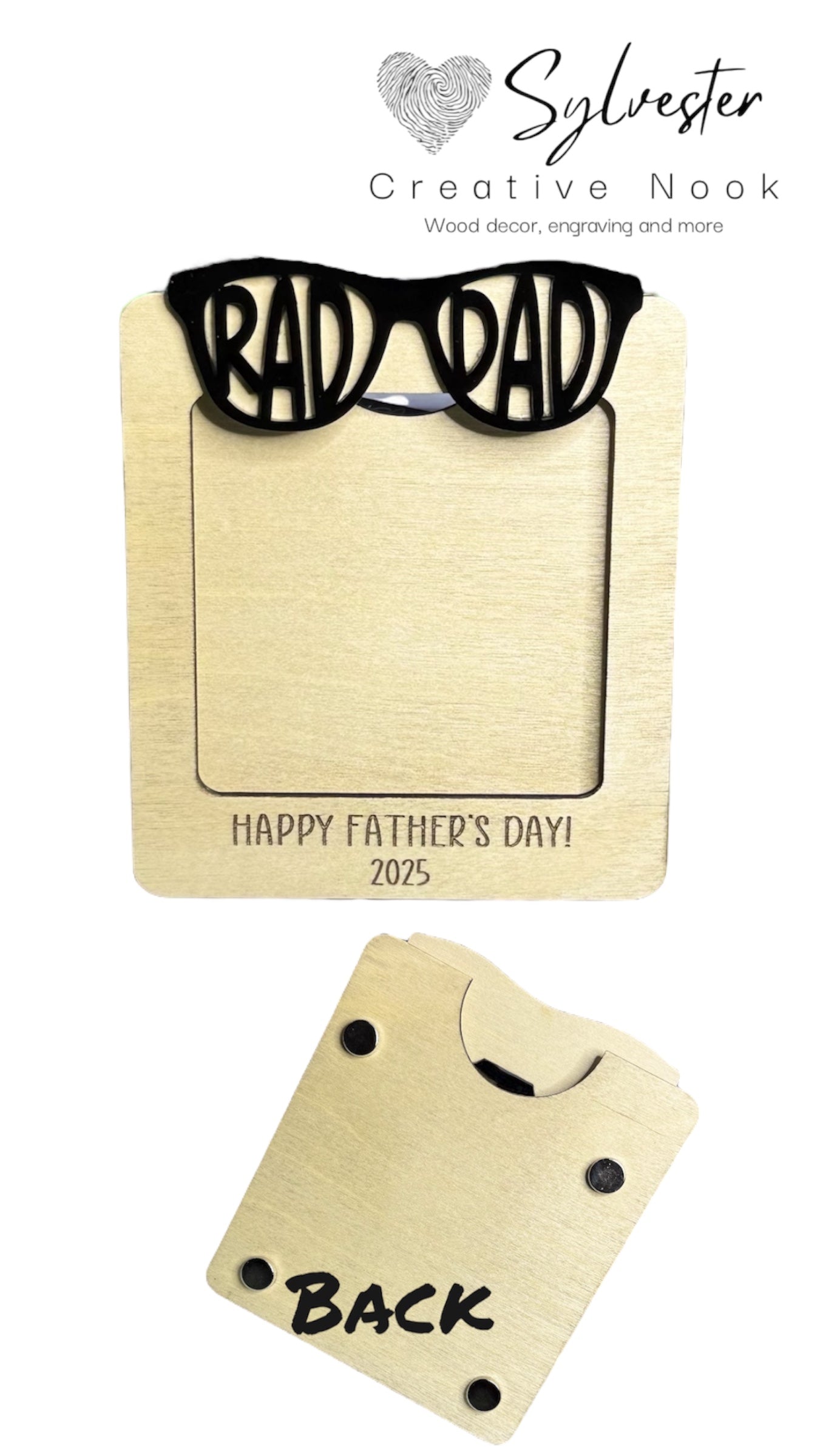 Fathers Day Picture Frame Magnet