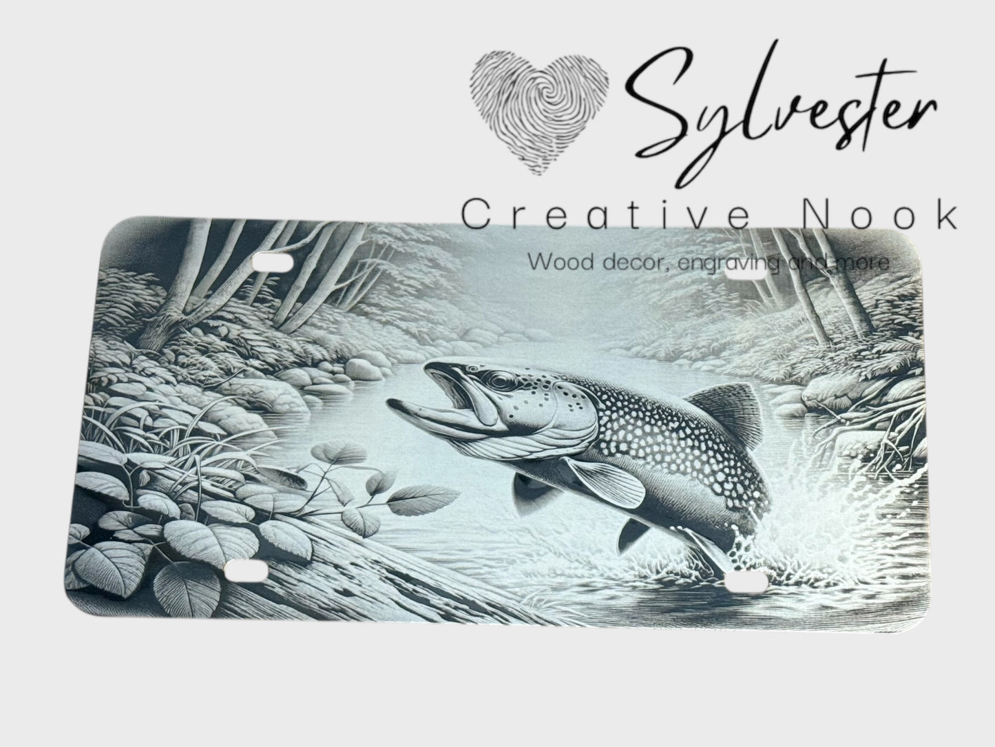 Engraved License Plate