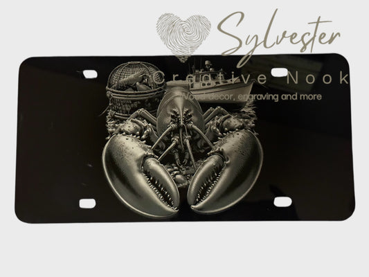 Engraved License Plate