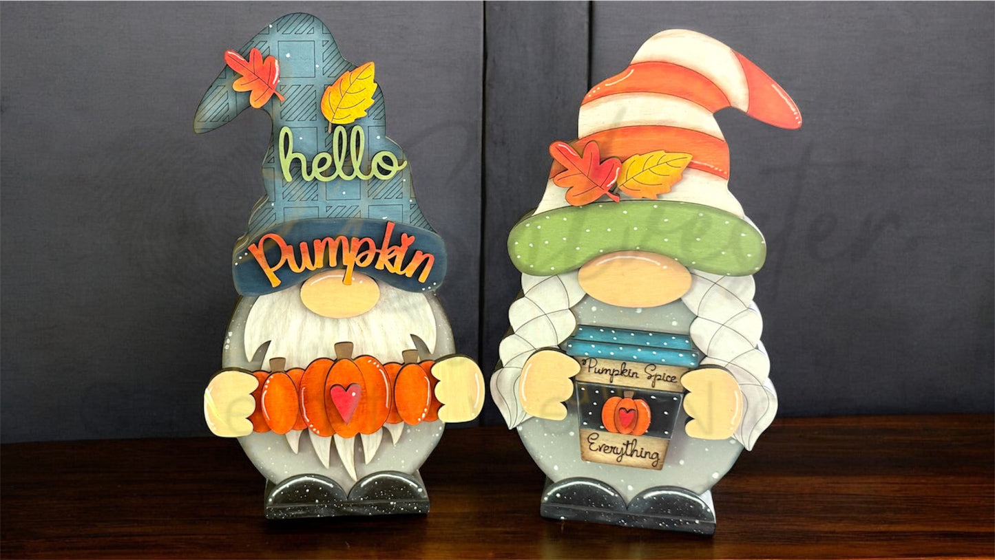 Gnome interchangeable shelf sitter pair